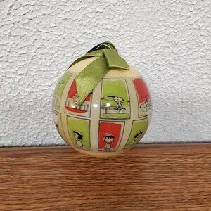 Christmas Ornament - Hallmark Peanuts Cartoon Strip 3.5"